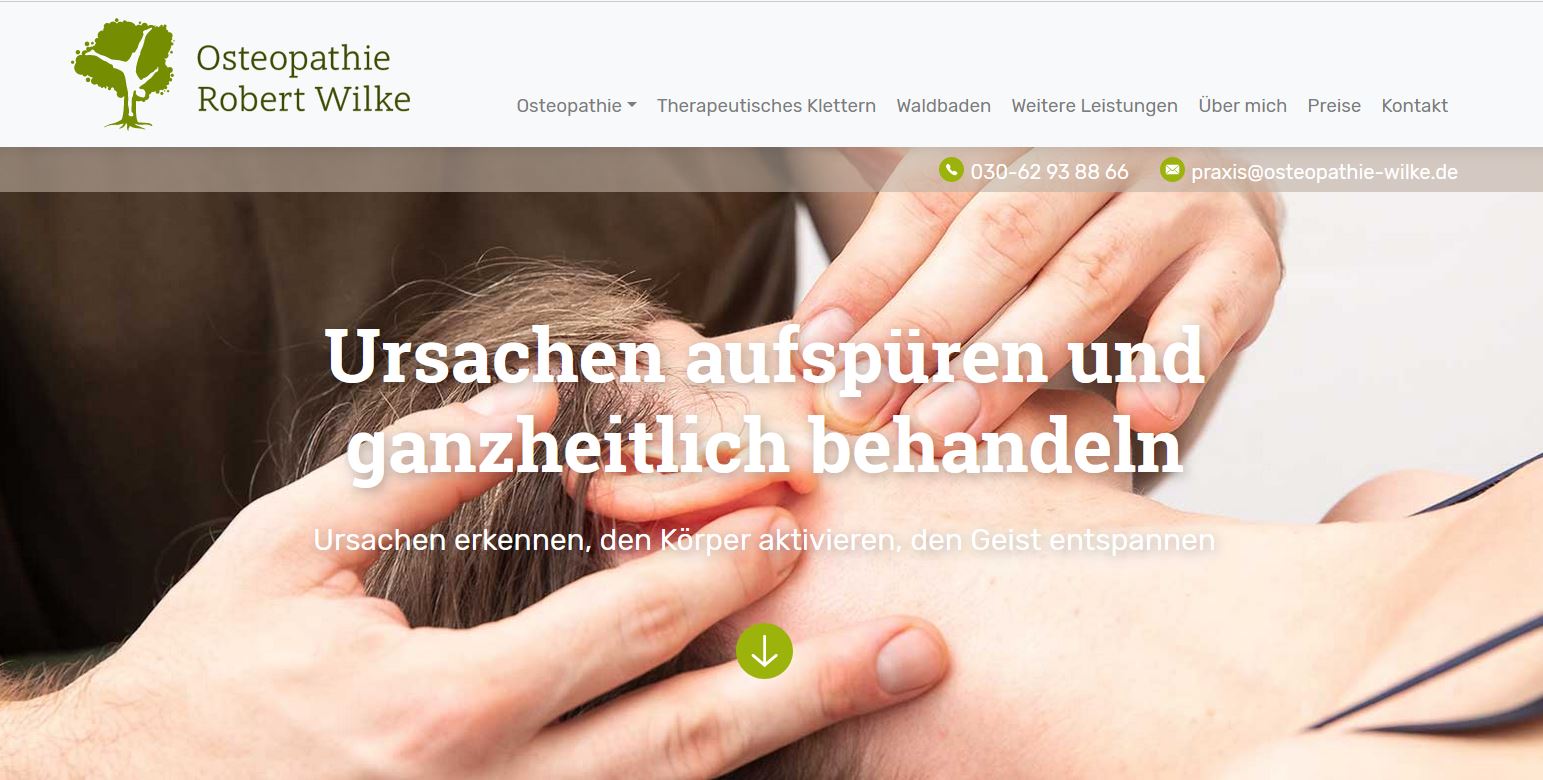 Website-Texte und Google Ads für Osteopathie Wilke