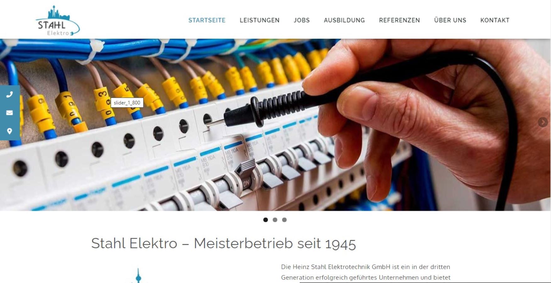 Relaunch & Website-Pflege für Stahl Elektro